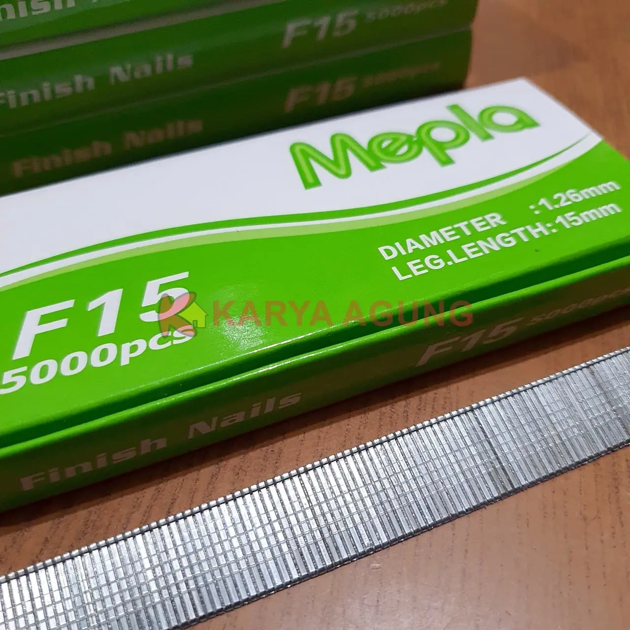 Mata / Isi Paku Tembak Angin MEPLA F15 15 mm / Air Nailer Finish Nails