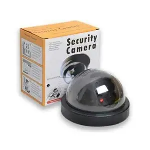 CCTV Palsu Hitam Dummy Fake Tiruan Kamera Simulasi Replika dengan Lampu LED Berkedap-kedip Ukuran 11.5x7cm Solusi Murah untuk Sistem CCTV