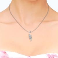 Gambar Her Jewellery Infinity Pendant Kalung - Crystals from - White gold dari Her Jewellery Kota Administrasi Jakarta Pusat 2 Tokopedia