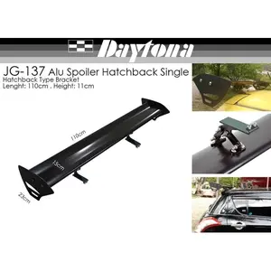 Spoiler Aluminium GT Wing Bagasi Mobil Hatchback JG-137