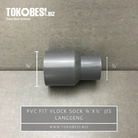 Gambar PVC Fit Vlock Sock ¾"x½" JIS Langgeng dari Teguh tokobesi Kota Bandung 1 Tokopedia