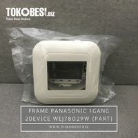 Gambar Frame Panasonic 1gang 2device WEJ78029W (part) dari Teguh tokobesi Kota Bandung 1 Tokopedia