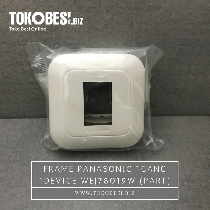Gambar Frame Panasonic 1gang 1device WEJ78019W (part) dari Teguh tokobesi Kota Bandung Tokopedia
