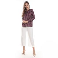 Gambar Basix - Clarrisa Blouse Maroon - Atasan Lengan Panjang Stripe dari Mal Golden Truly Store Kota Administrasi Jakarta Utara 4 Tokopedia