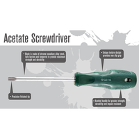 Gambar SATA TOOLS Obeng Plus #0 x 200mm Acetate 62305 dari SATA OS Kota Administrasi Jakarta Utara 3 Tokopedia