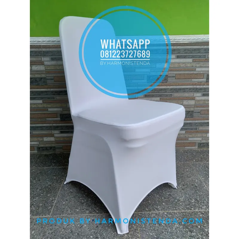Cover Kursi Sarung Kursi Ketat Futura 405 Warna Putih | Kain Lotto 2