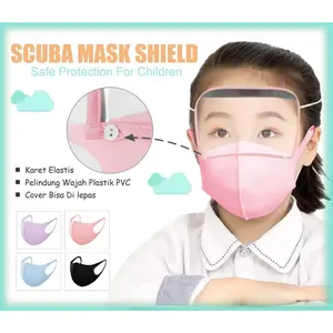 Masker Anak Scuba Shield Polos SIAP KIRIM Masker Kain Nyaman New Mask