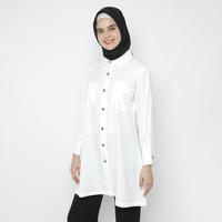 Gambar Eiza by duapola Pocket Shirt Tunik 8836FS - Putih, M dari Eiza by duapola Kab. Tangerang 4 Tokopedia