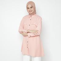 Gambar Eiza by duapola Pocket Shirt Tunik 8836FS - Putih, M dari Eiza by duapola Kab. Tangerang 1 Tokopedia