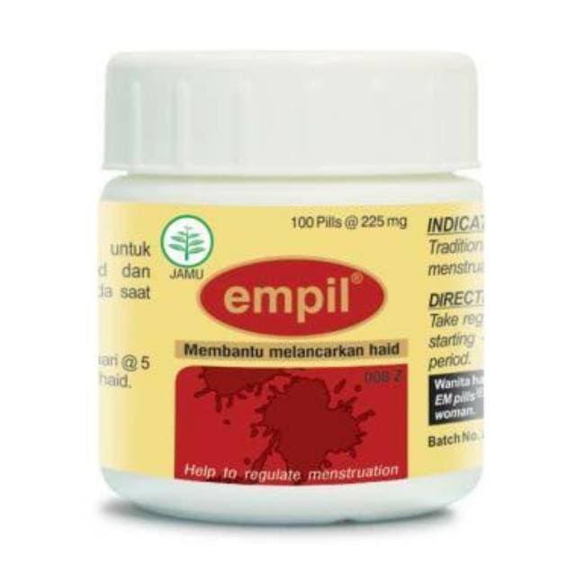 Empil 100 pil.Membantu melancarkan haid