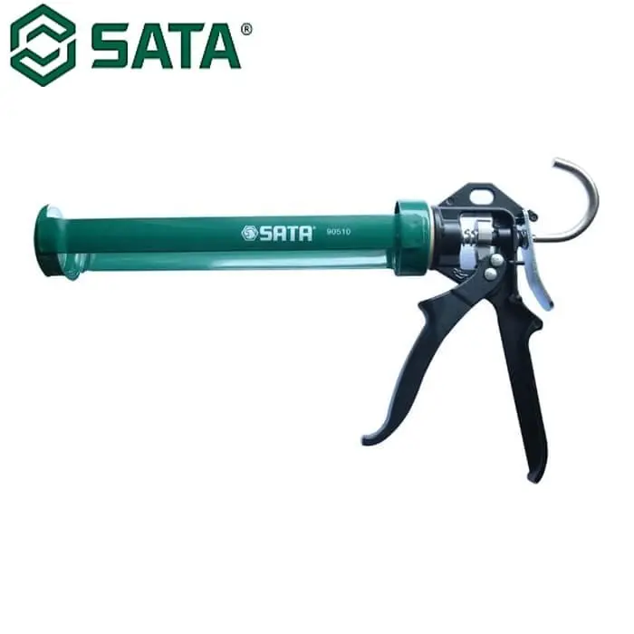 Tembakan Lem kaca Alat Glue Gun Sealant Silikon Silicone 9 Inch Caulking Gun 90510 SATA 0