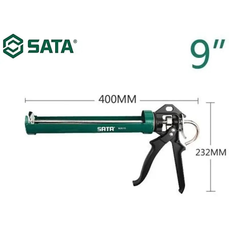 Tembakan Lem kaca Alat Glue Gun Sealant Silikon Silicone 9 Inch Caulking Gun 90510 SATA 1