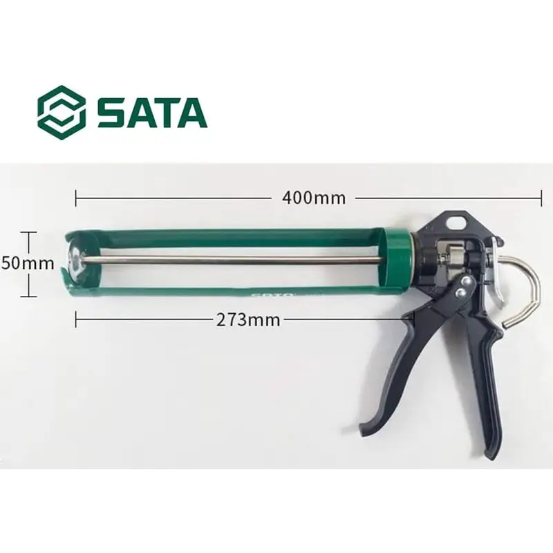 Tembakan Lem kaca Alat Glue Gun Sealant Silikon Silicone 9 Inch Caulking Gun 90510 SATA 2
