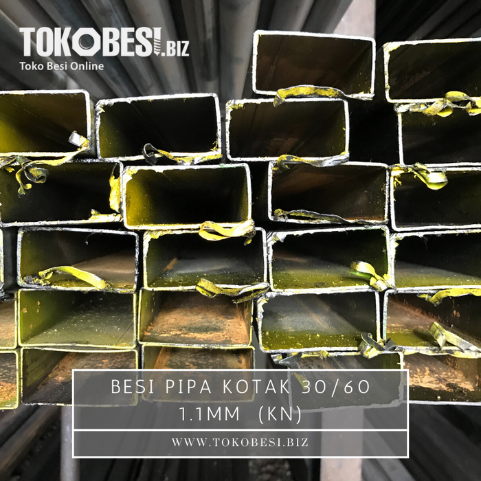 Gambar Besi Pipa Kotak 30/60 1.1mm (kn) dari Teguh tokobesi Kota Bandung Tokopedia