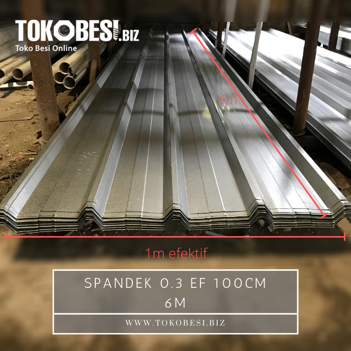 Gambar Spandek 0.3 ef 100cm 6m dari Teguh tokobesi Kota Bandung Tokopedia