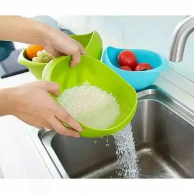 Tempat Cuci Beras Sayur Buah/Multifunction Bowl