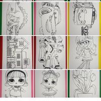 Gambar Paket 10pcs styrofoam lukis bergambar list lakban dari cantikcintastyrofoam Kab. Karawang 1 Tokopedia