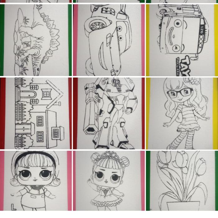 Gambar Paket 10pcs styrofoam lukis bergambar list lakban dari cantikcintastyrofoam Kab. Karawang Tokopedia