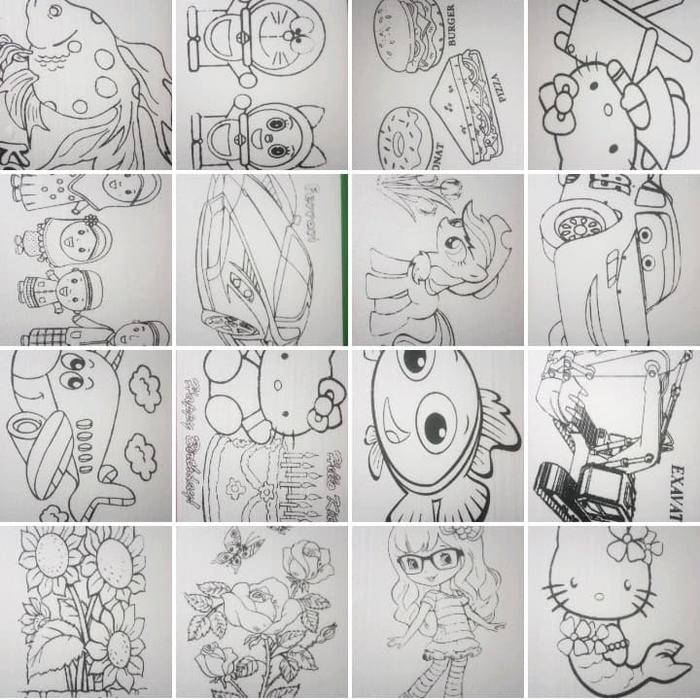 Gambar Paket 10 pcs styrofoam lukis tanpa list dari cantikcintastyrofoam Kab. Karawang Tokopedia