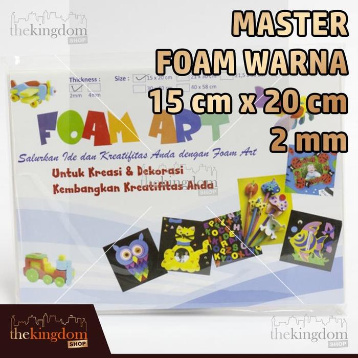 Gambar Master Foam Art Warna 2mm 15x20cm 15 x 20 cm /4 - Biru dari The Kingdom Shop Kota Administrasi Jakarta Utara Tokopedia