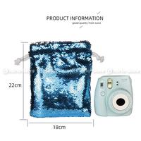 Gambar Pouch Serut SEQUIN Tas Multifungsi Case Camera Bag for Instax 11 / Lainnya - Biru dari G-Rex Kota Administrasi Jakarta Barat 3 Tokopedia