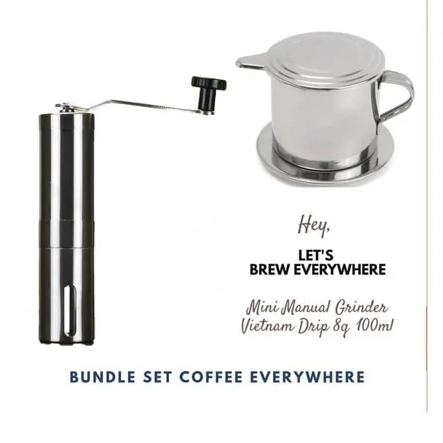 Paket Alat Kopi Murah Vietnam Drip - Grinder Kopi Manual