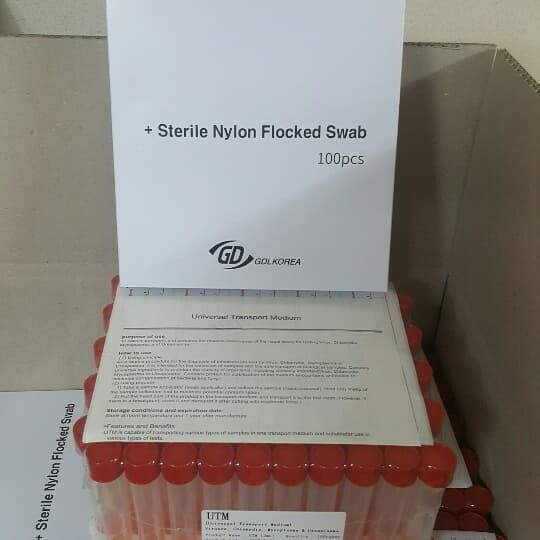 Vtm Pcr Jual VTM Swab PCR (UTM) universal transport medium, GDL KOREA - Kota ...