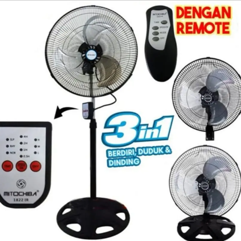 KIPAS ANGIN 3IN1 MITOCHIBA REMOTE