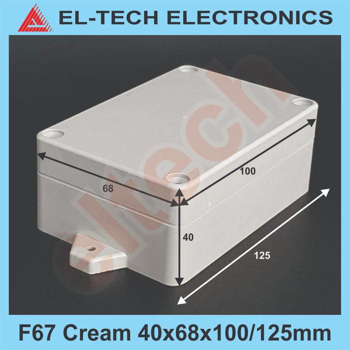 Jual Box Ear-2 F67 Electronic Instrument Project Plastic Cream ...