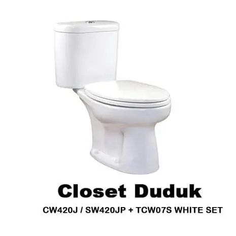Closet TOTO CW420J+Tutup Eco Washer TCW 07 S 0