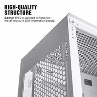 Gambar Casing DarkFlash DLM21 White Mesh M-atx Tempered Glass Gaming Case dari Techno Computer Bali Kota Denpasar 5 Tokopedia