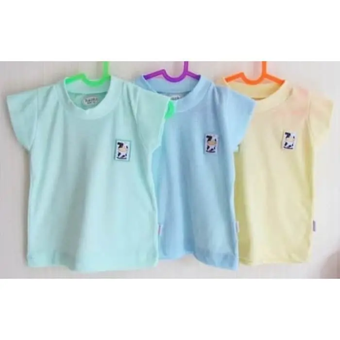 HACHI Kaos Oblong Warna Bayi Anak isi 3 Baju Singlet Pakaian Ukuran 30 1