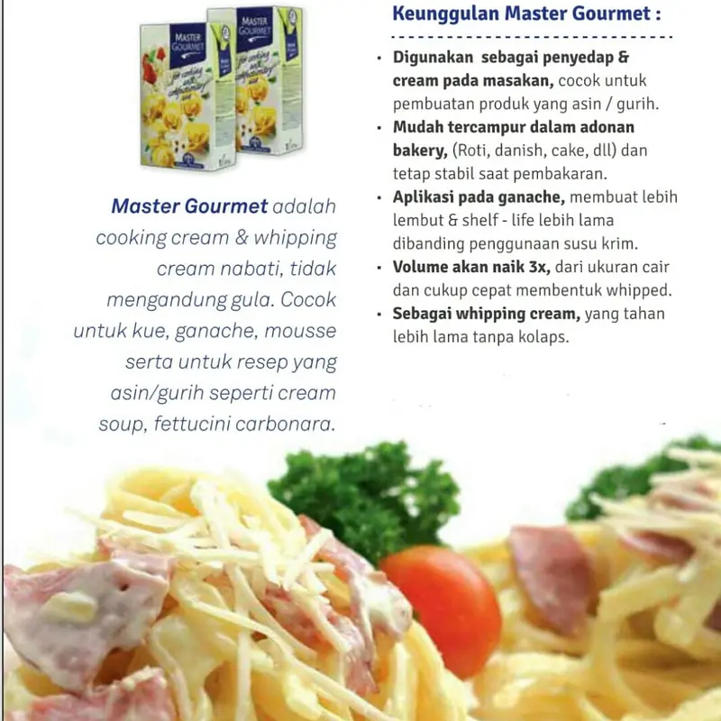 Master Gourmet Cooking Cream dan Monna Lisa Whipping Cream 1