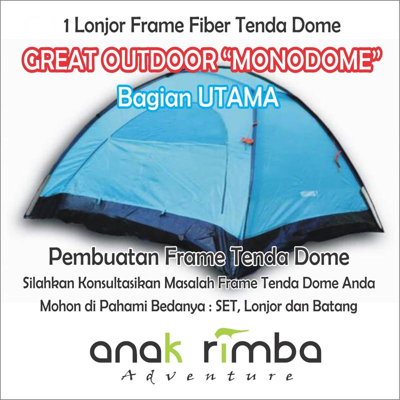 SETING FRAME TENDA DOME GREAT OUTDOOR 