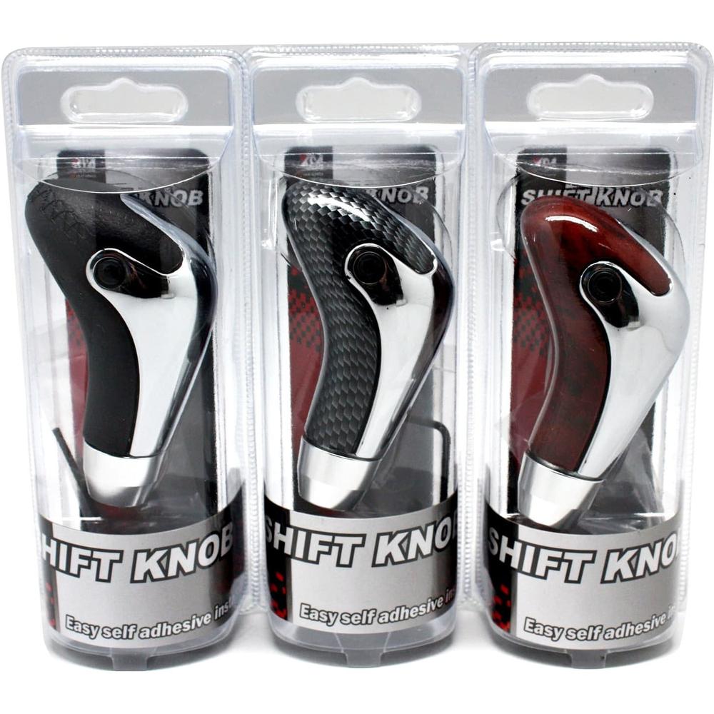 Shift Knob Persneling Mobil Manual Matic JM-3582 Carbon Kayu Hitam - Carbon