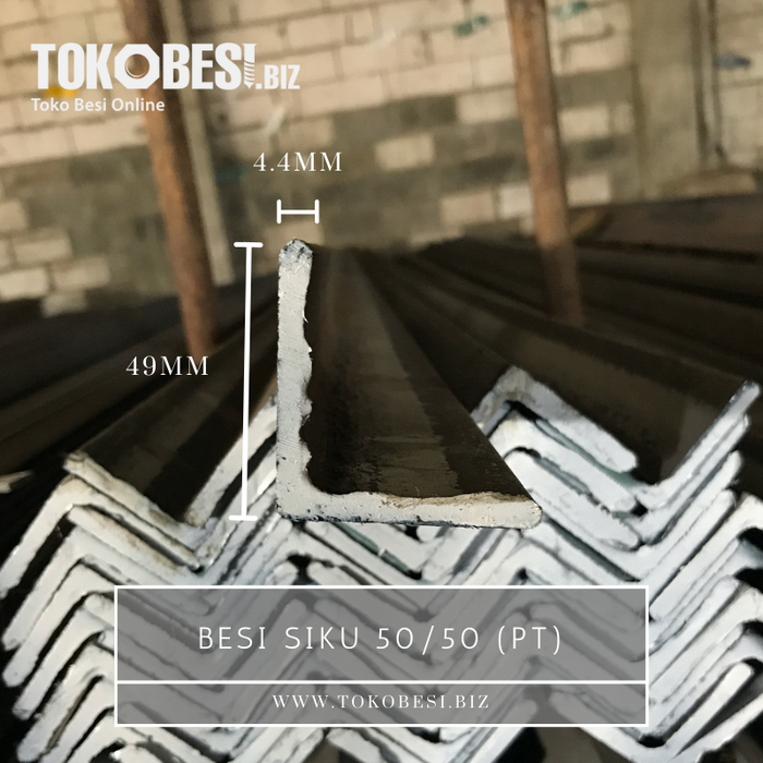 Gambar Besi Siku 50/50 (pt) dari Teguh tokobesi Kota Bandung Tokopedia