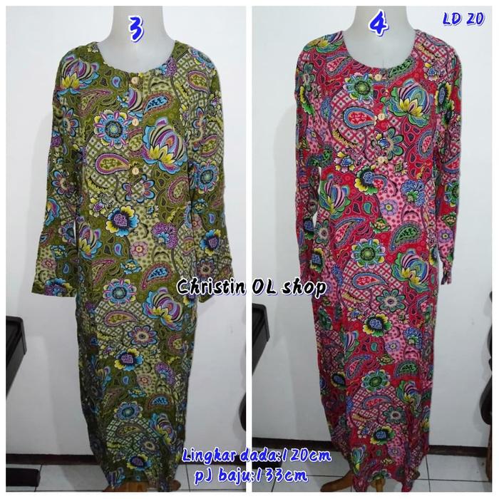 Gambar Daster BATIK KENCANA UNGU tangan panjang (LD 20) dari BATIK Shop Tokopedia Kota Surabaya Tokopedia