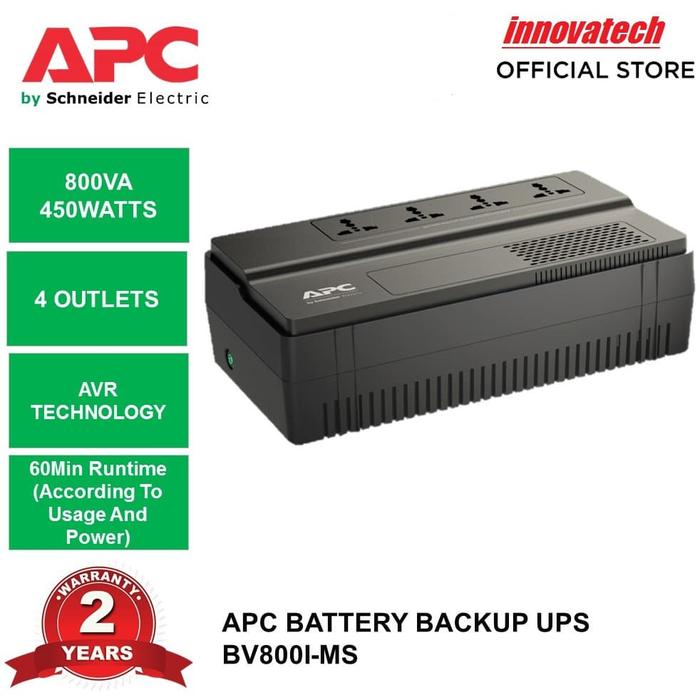 Gambar APC UPS BV800I-MS BV800IMS 800VA 450W dari Innovatech Official Kota Administrasi Jakarta Pusat Tokopedia