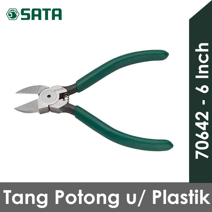 Gambar Tang Potong Plastik 6 Inch - Plastic Flush Cutting Plier 70642 SATA TO dari SATA OS Kota Administrasi Jakarta Utara Tokopedia