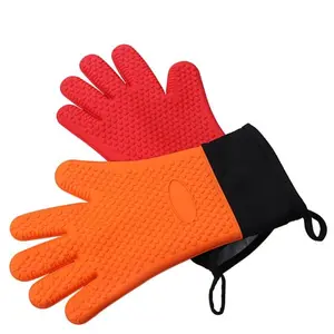 Sarung Tangan Oven Anti Tahan Panas Silikon Tebal Silicone Baking Mitt
