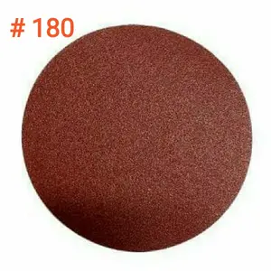 Amplas Bulat Velcro 4" Grit 180 Amplas Bulat Tempel Mesin Gerinda