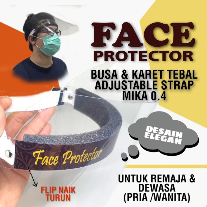 Grosir Face Protector Bisa Buka Tutup Face Shield Masker