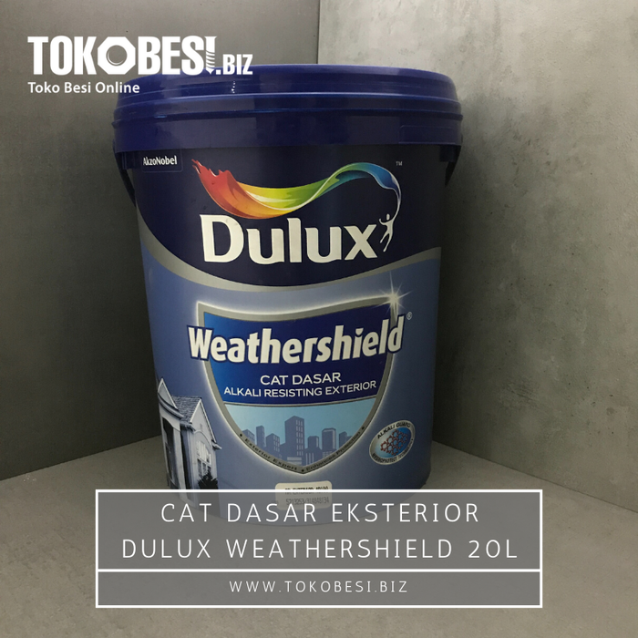 Gambar Cat dasar eksterior Dulux Weathershield 20L dari Teguh tokobesi Kota Bandung Tokopedia
