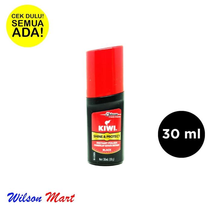 Gambar KIWI BLACK SHINE AND PROTECT INSTANT POLISH 30 ML dari Wilson Mart Kota Administrasi Jakarta Barat Tokopedia