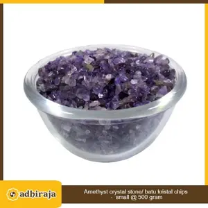 Batu Kristal Ametys Kepingan Precious Stone Chips Small 500gr