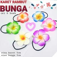 Gambar karet rambut bunga bali isi 6 dari charlotte bowtique Kota Administrasi Jakarta Barat 1 Tokopedia