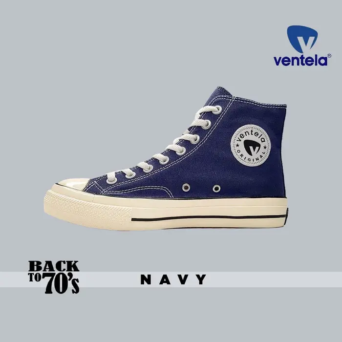 Gambar Sepatu Ventela Back to 70s BTS High Navy dari Kodachi Shop_NEW Kab. Sleman 5 Tokopedia