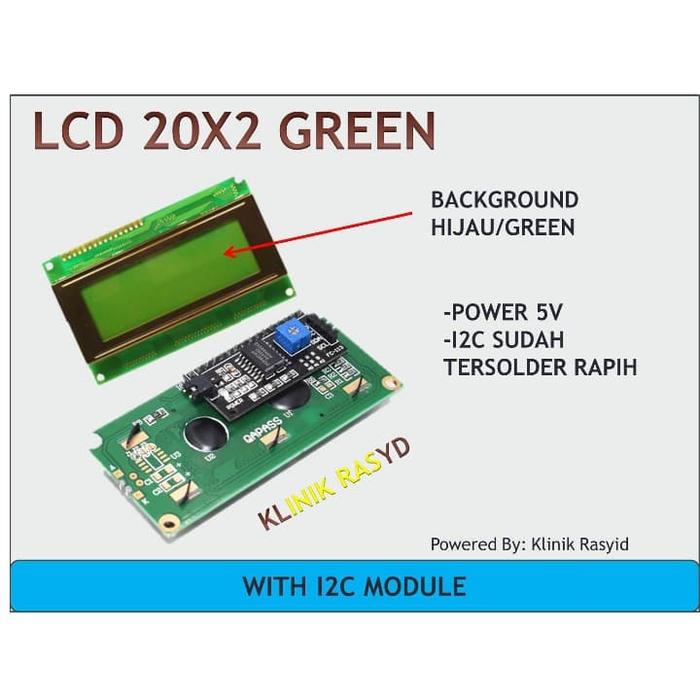 Jual lcd 20*4 20x4 with i2c green ori arduino - Kab. Karawang - PCB ...