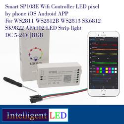Contrôleur WiFi LED SP108E Gathukila - Module Lumière Smart APP Pour WS2812B WS2813 - IOS 10/Android 4.4 - DC5-24V