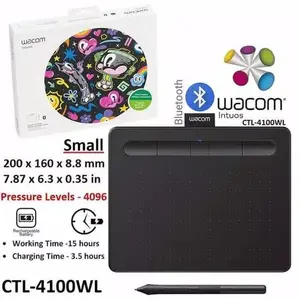 Wacom Intuos CTL 4100 WL CTL-4100WL Bluetooth small - Hitam